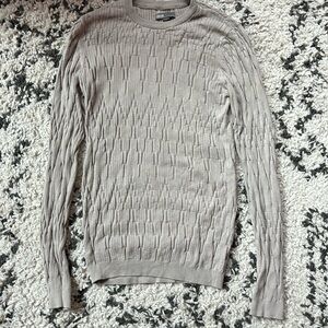 ASOS light grey stretch knit sweater